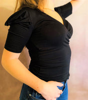 Short Puff Sleeve Top