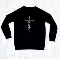 Cross Faith Print Pullover