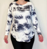 Gray Ivory Long Sleeve Top