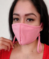 Solid Face Mask with Neck Straps