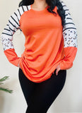 Orange Long Sleeve Top