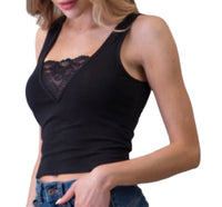 Front Laced Tank Top