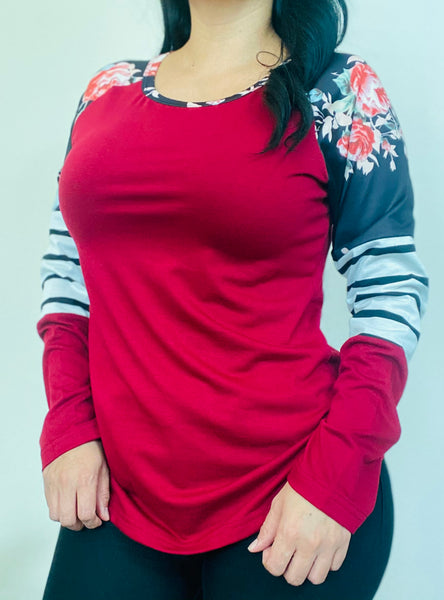 Floral Long Sleeve Top