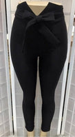 Black Solid Pants