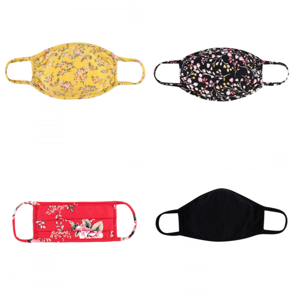 4pc Assorted Face Masks