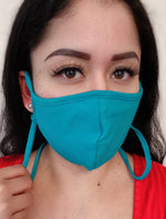 Solid Face Mask with Neck Straps