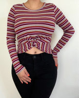 Purple Multi Stripes Top