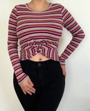 Purple Multi Stripes Top