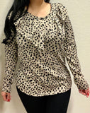 Khaki Leopard Top